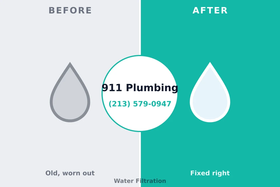 Before and after: plumbing repair Chisago City, MN